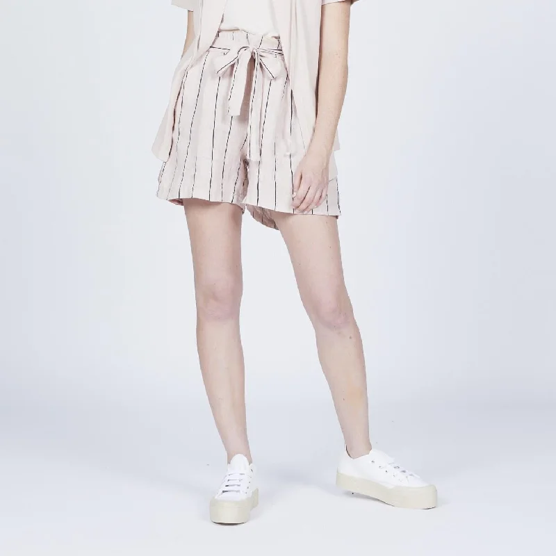 Linen Stripe Short (Sand)