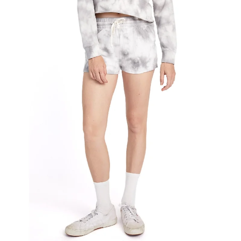 Cozy Terry Shorts (Grey Tie Dye)