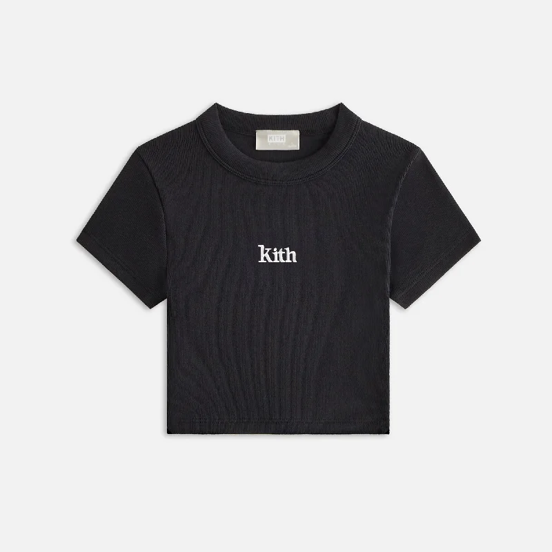 Kith Kids Ribbed Mulberry Tee - Black