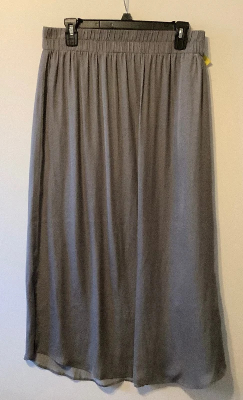 Skirt Maxi By Loft In Grey, Size: M