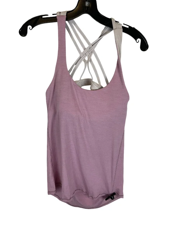 Athletic Tank Top By Lululemon In Pink, Size: 4