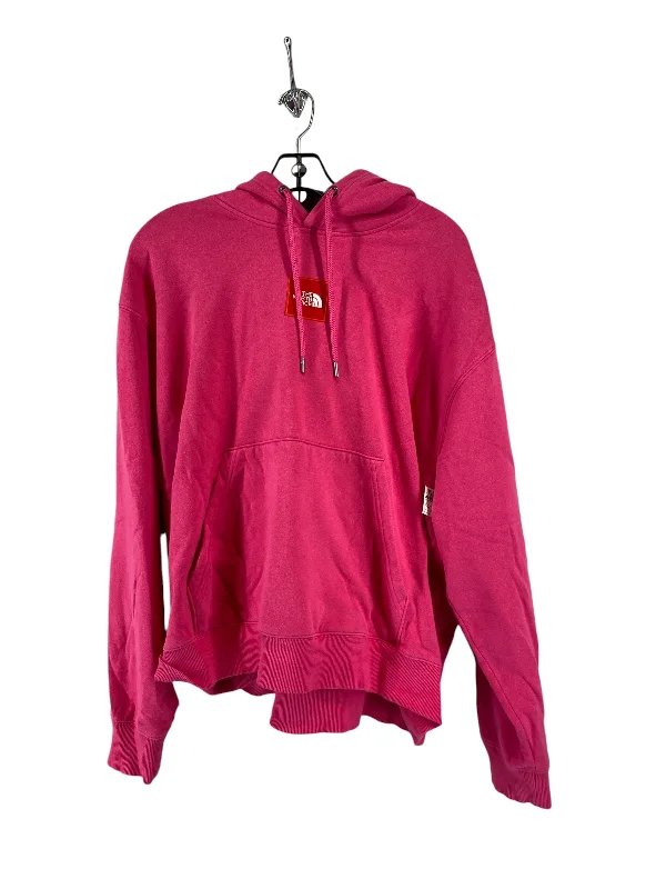 Athletic Top Long Sleeve Hoodie By The North Face In Pink, Size: 2x