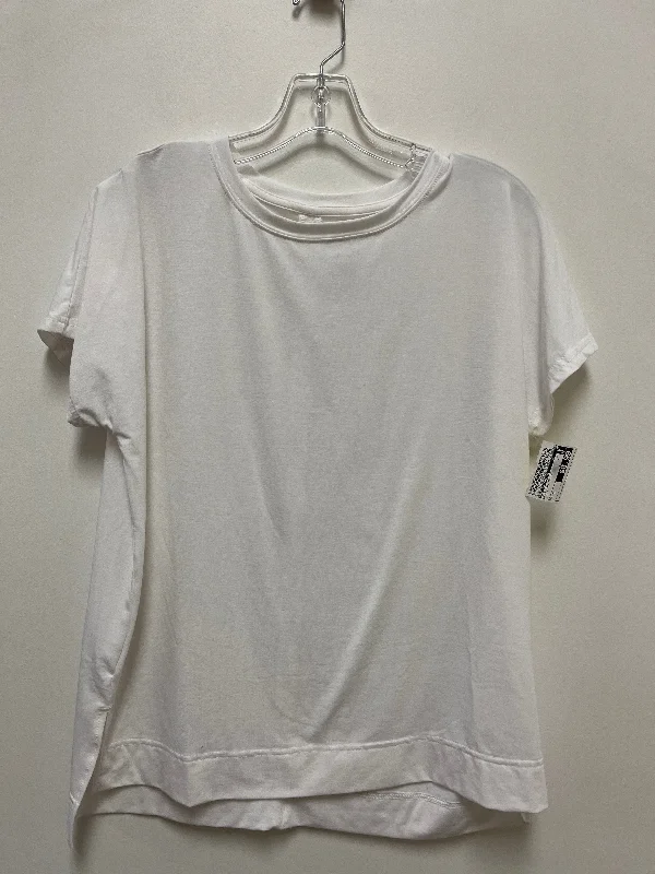 Athletic Top Short Sleeve By All In Motion In White, Size: S