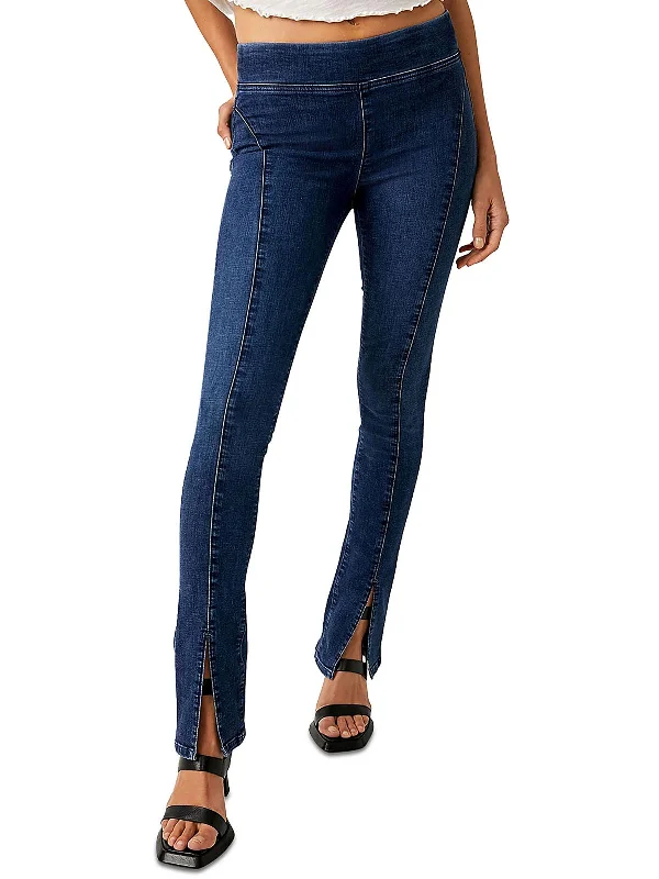 Double Dutch Womens Denim Pull on Skinny Jeans