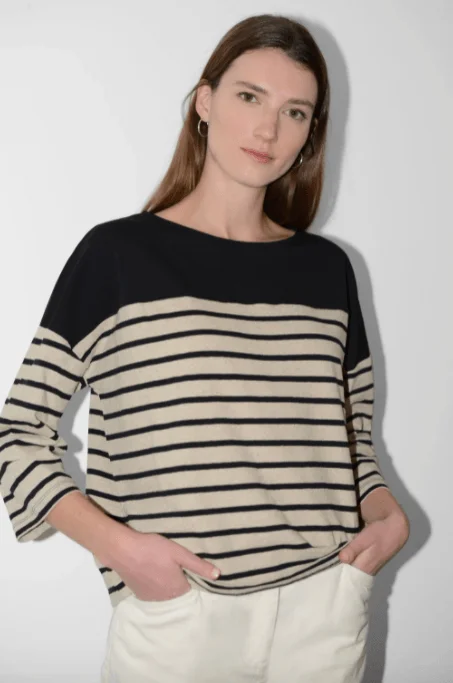 Great Plains Womens Jersey Long Sleeve Stripe Top