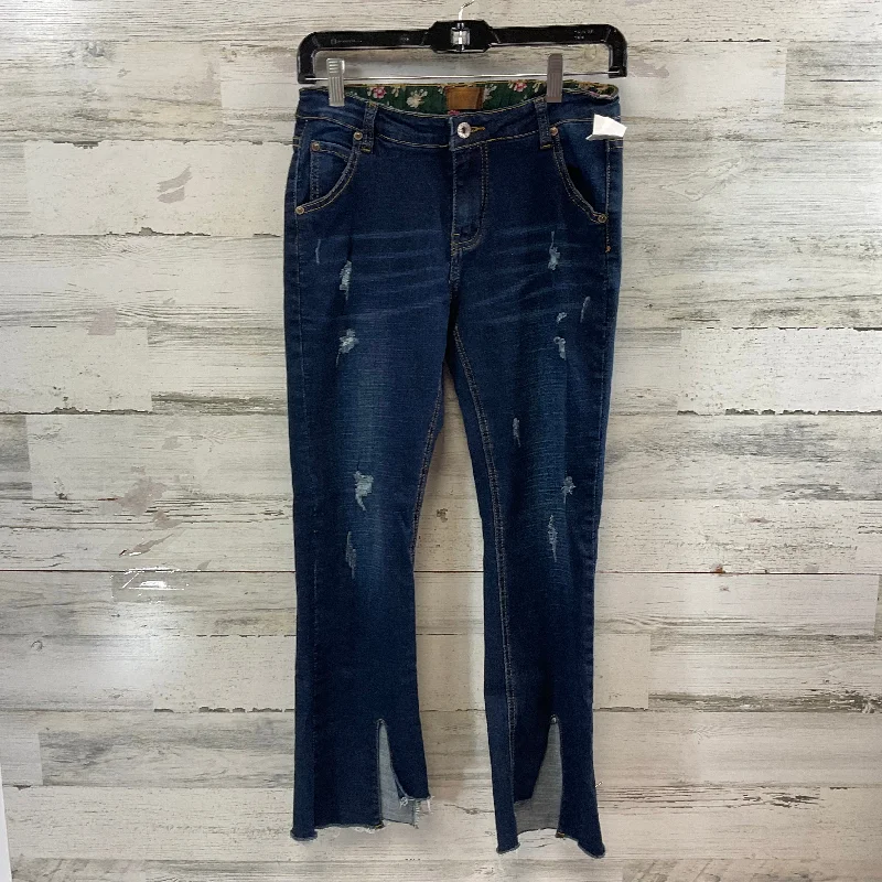 Jeans Straight By Pol In Blue Denim, Size: M