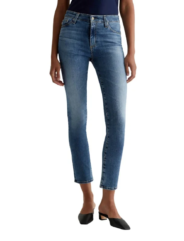 Mari Mid-Rise Slim Straight Jean In 15 Years Shoreline