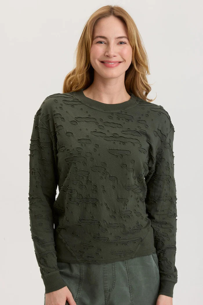 Pugh Long Sleeve Top - Heritage Park Pigment