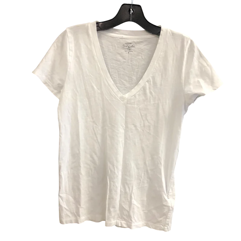 Top Short Sleeve Basic By J. Crew In White, Size: S