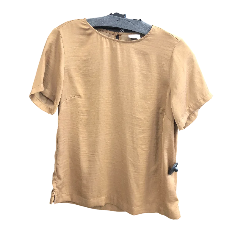 Top Short Sleeve By A New Day In Bronze, Size: Xs