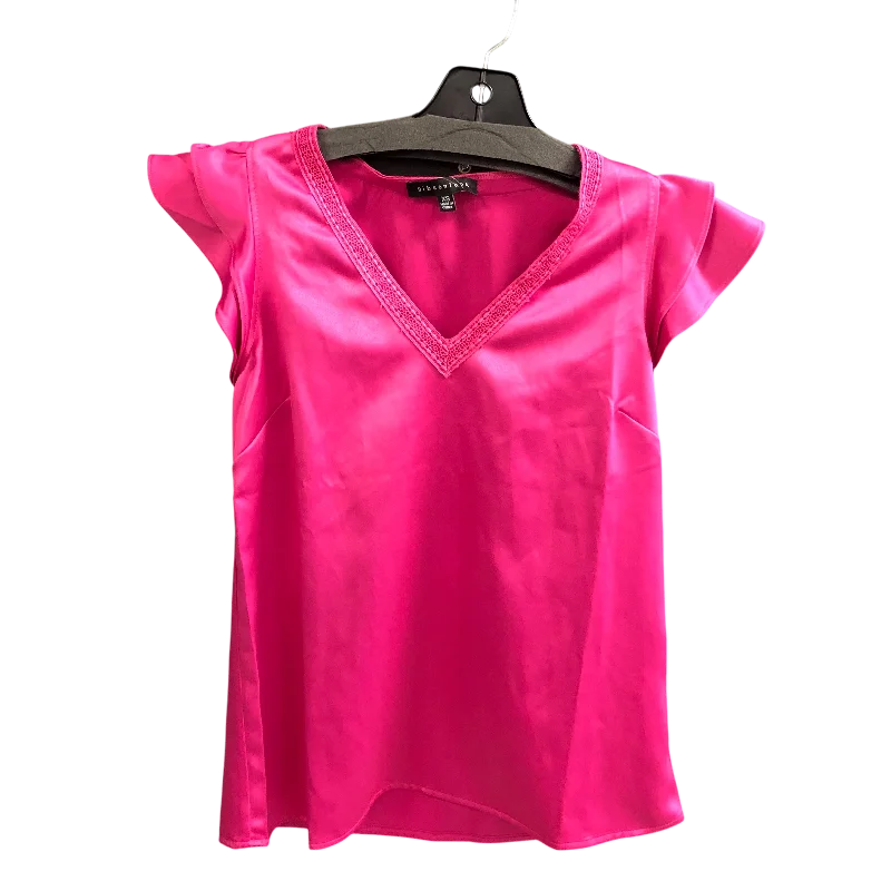 Top Short Sleeve By Gibsonlook In Pink, Size: Xs