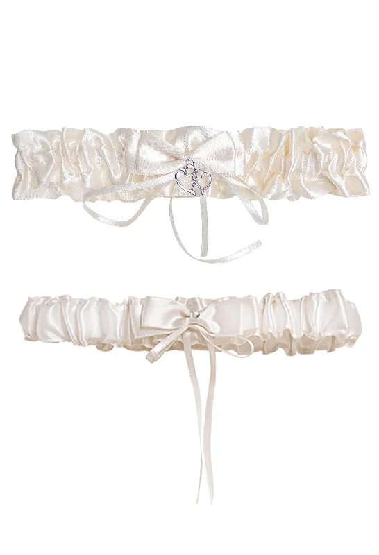 Deluxe Bridal Garter Set