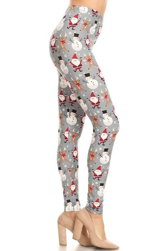 Santa and Snowman Buttery Leggings