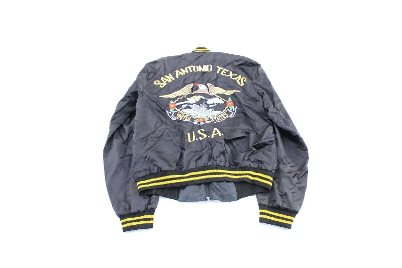 80's San Antonio, Texas Embroidered United States Naval Jacket