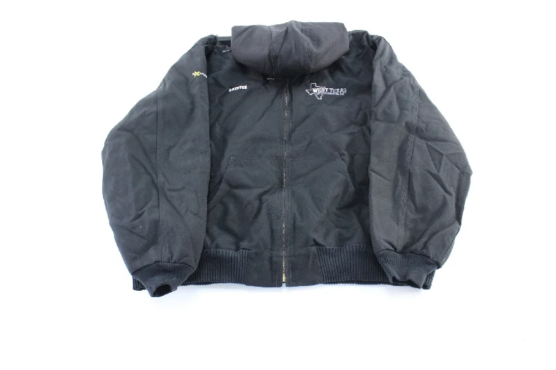 Carhartt Black Hooded Zip Up Jacket