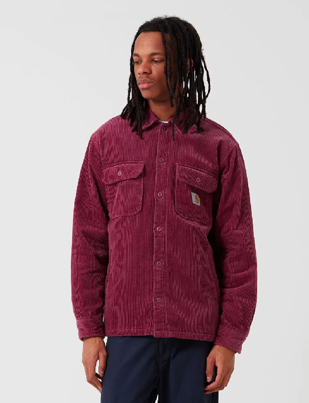 Carhartt-WIP Whitsome Shirt Jacket (Cord) - Dusty Fuchsia Red