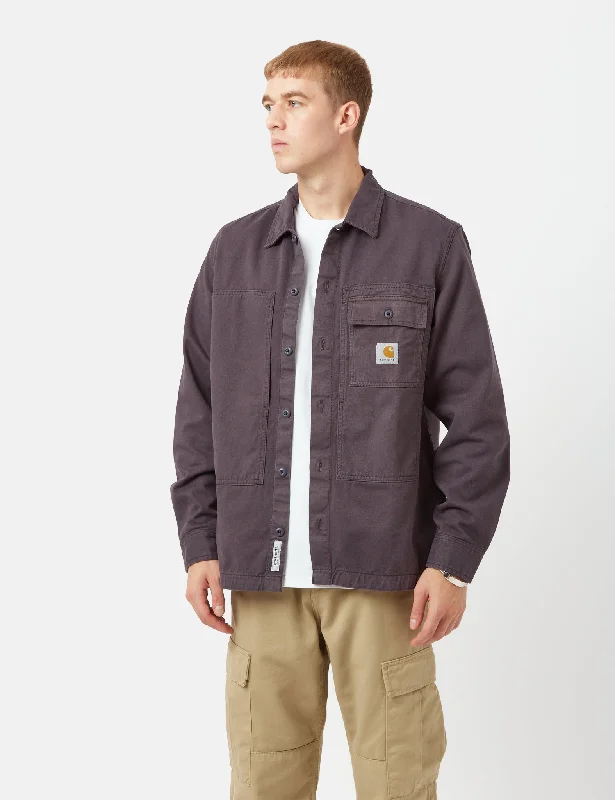 Carhartt-WIP Charter Long Sleeve Shirt - Artichoke Purple