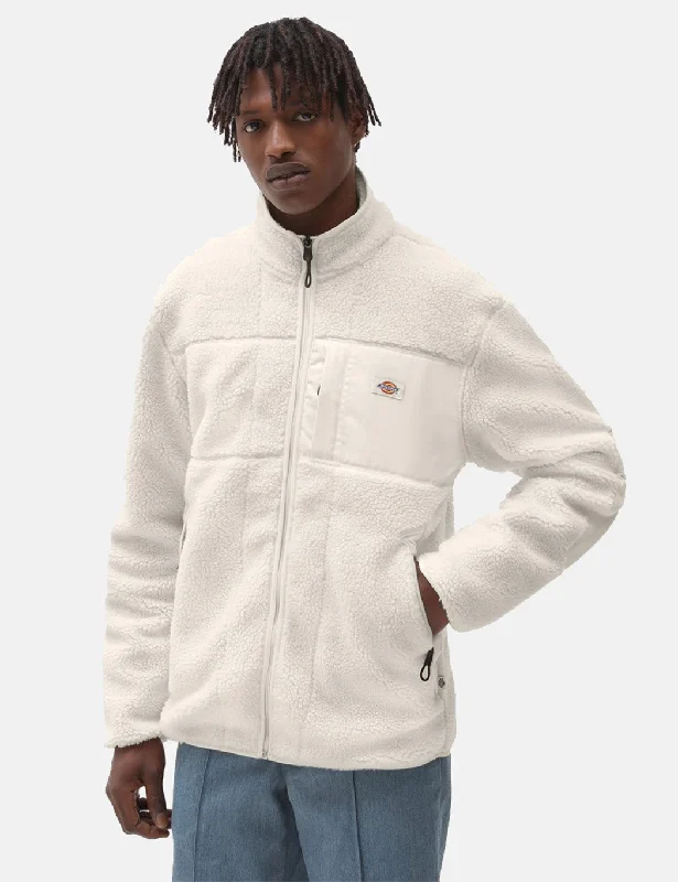 Dickies Red Chute Sherpa Fleece - Ecru White