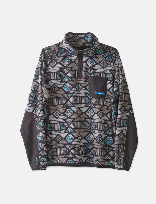 Kavu Teannaway Fleece Pullover Jacket - NW Basin Grey