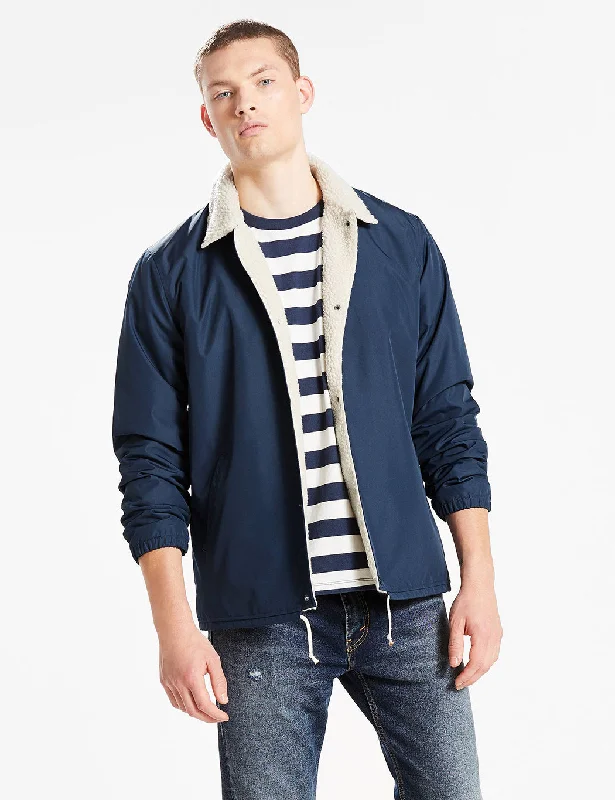 Levis Sherpa Coach Jacket - Nightwatch Blue