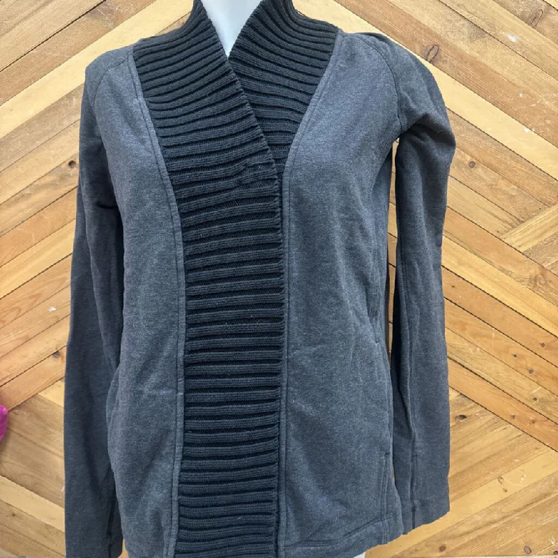 Lululemon - Women's Sweatshirt Wrap: Grey/Black-women-8