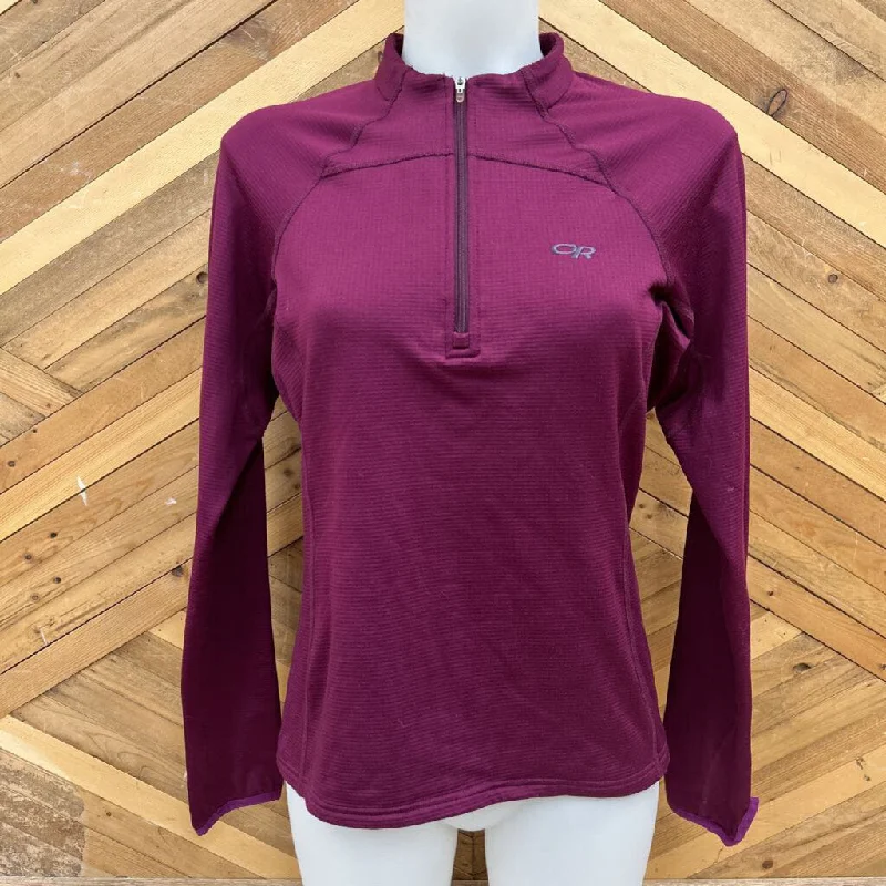 Outdoor Research - Women's 1/4-Zip Grid Fleece - MSRP $120: Purple-women-MD