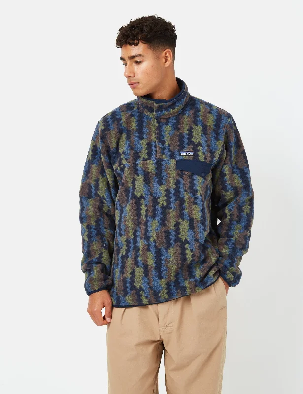 Patagonia LW Synch Snap-T Pullover - Climbing Trees Ikat/New Navy