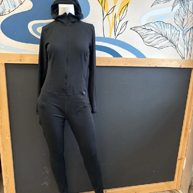 Patagonia - Women's Thermal Weight Capilene One-Piece Baselayer Suit - MSRP $270: black-women-sm