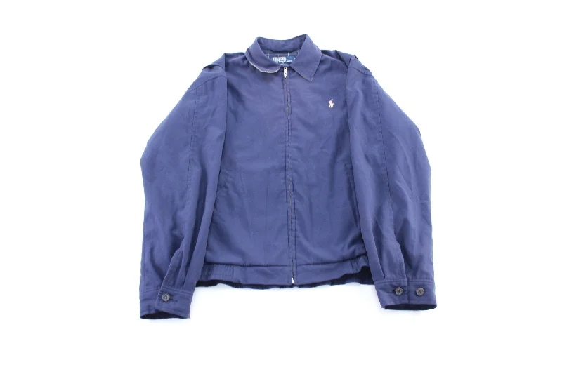 Polo by Ralph Lauren Embroidered Logo Navy Blue Zip Up Jacket