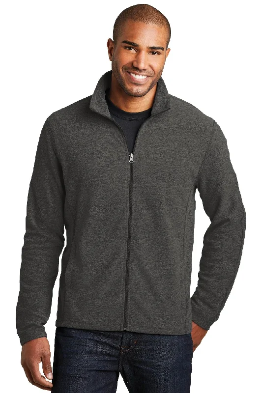 Port Authority Heather Microfleece Full-Zip Jacket. F235