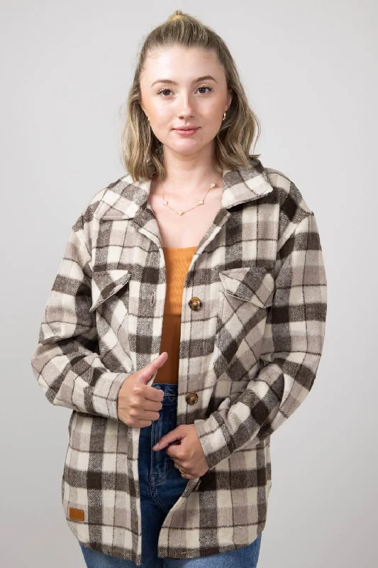 Simply Southern Plaid Shacket for Women in Patch | PP-0224-SHKT-JKT-PATCH