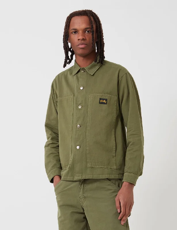 Stan Ray Box Jacket (Overdyed) - Olive Green