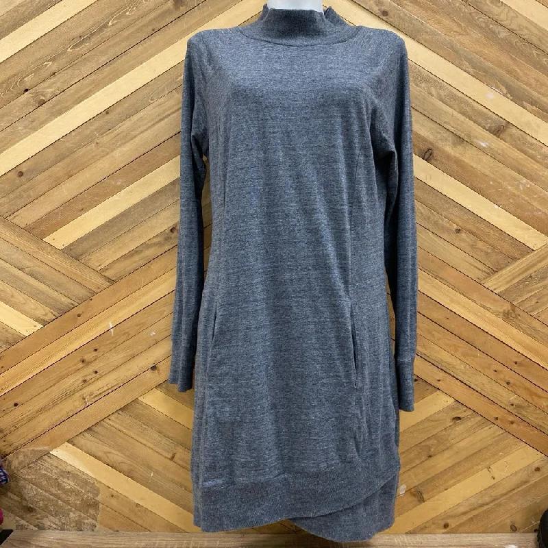 Synergy Organic Clothing - Women's Sweater Dress: Grey-women-LG