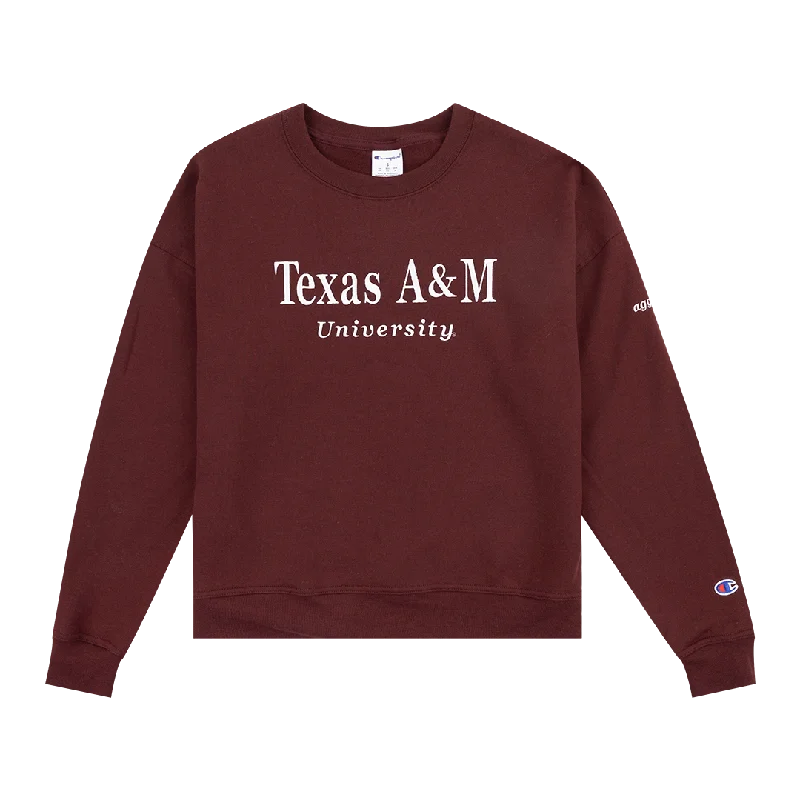 Texas A&M Womens Powerblend Aggies Crewneck