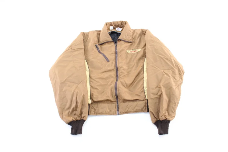 Vintage Limited Edition Honda Brown Zip Up Jacket