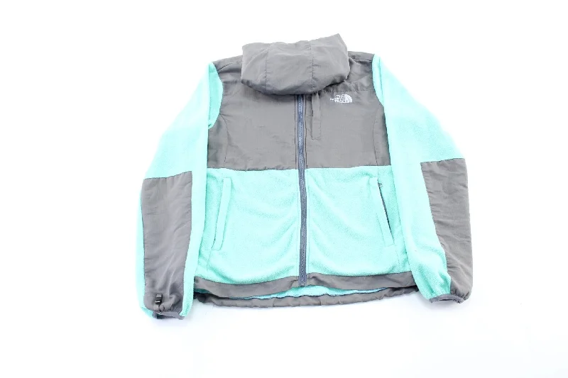 Women' s The North Face Tiffany Blue & Grey Hooded Zip Up Jacket