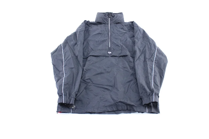 Y2K Nike Embroidered Logo Black Windbreaker Jacket