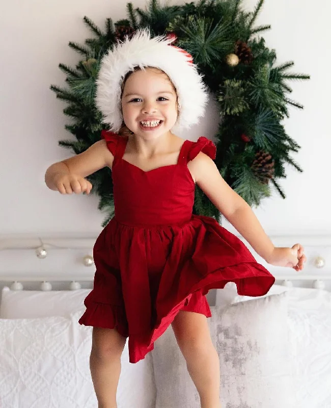 Faith Girls Red Christmas Dress