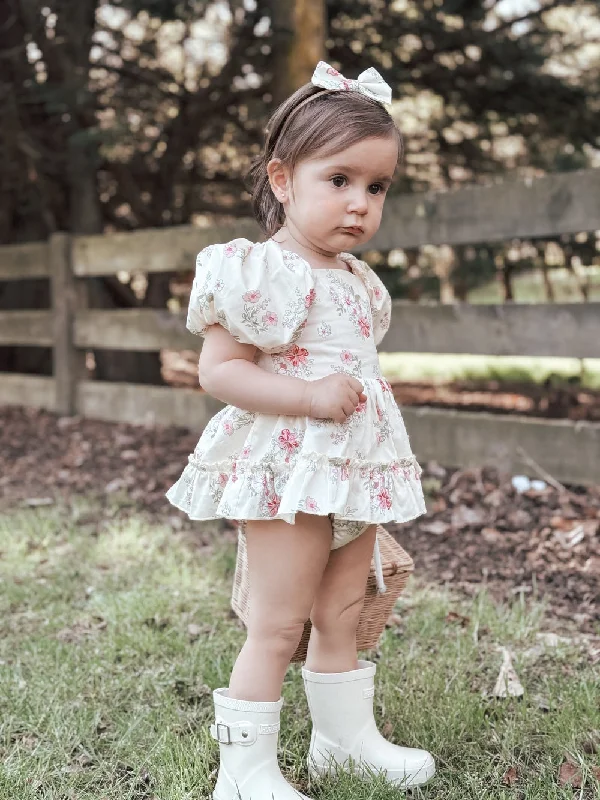 Sadie Floral Baby Romper