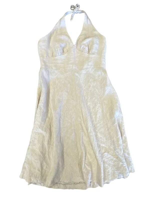 Beige Dress Casual Midi Saks Fifth Avenue, Size L