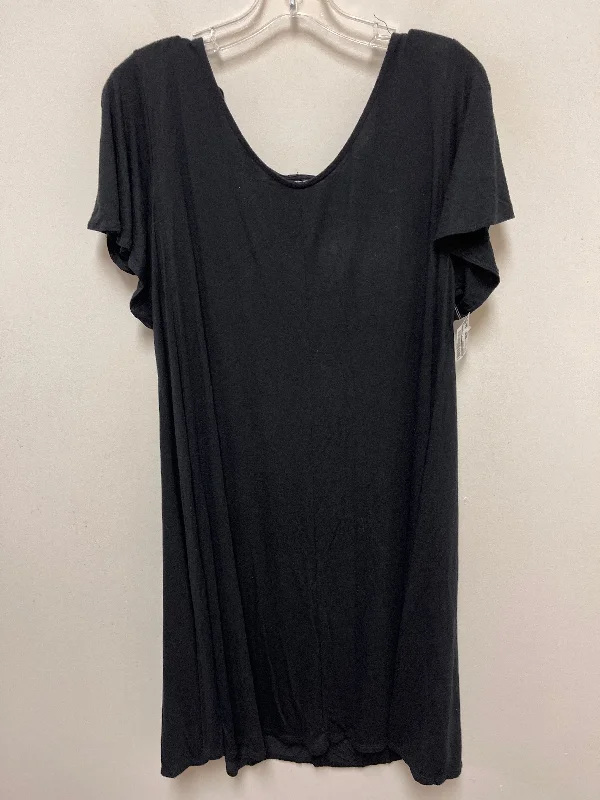 Black Dress Casual Midi Boutique +, Size Xl