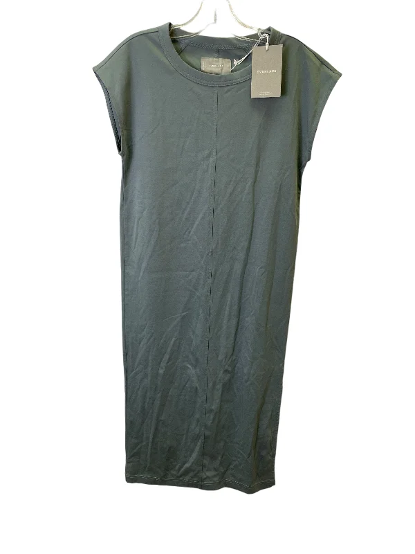 Green Dress Casual Midi By Everlane, Size: Xs