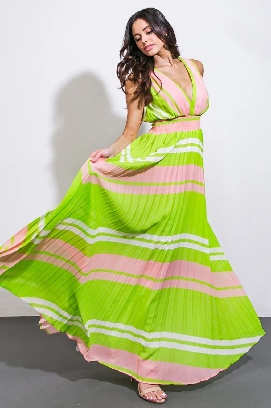 A QUICK TRIP WOVEN MAXI DRESS