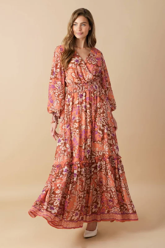 WHISPERING WILLOWS WOVEN MAXI DRESS