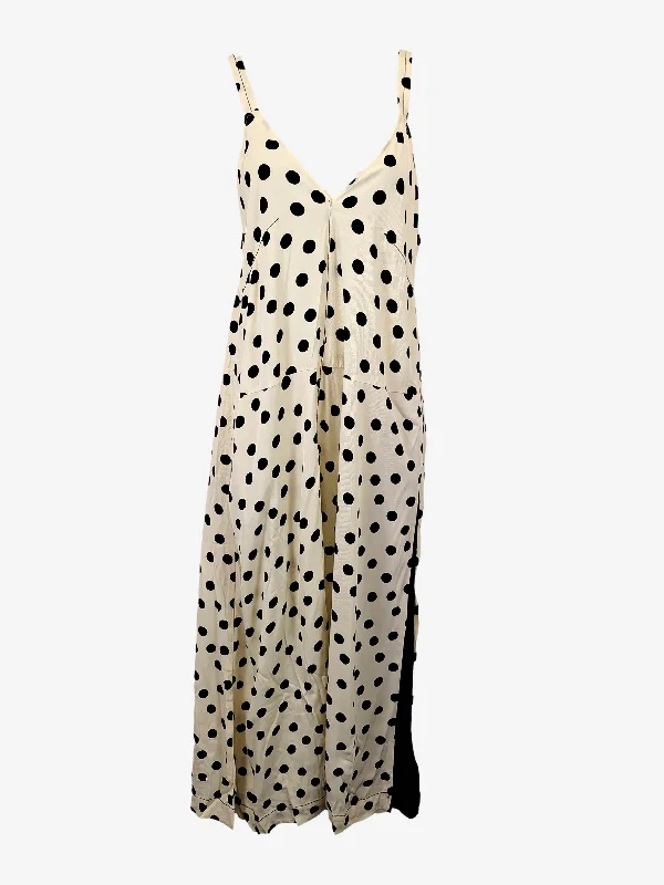 Zara Camisole Polka Dot Maxi Dress Size M