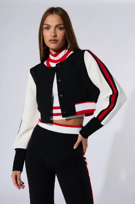 RAYE CROPPED BOMBER