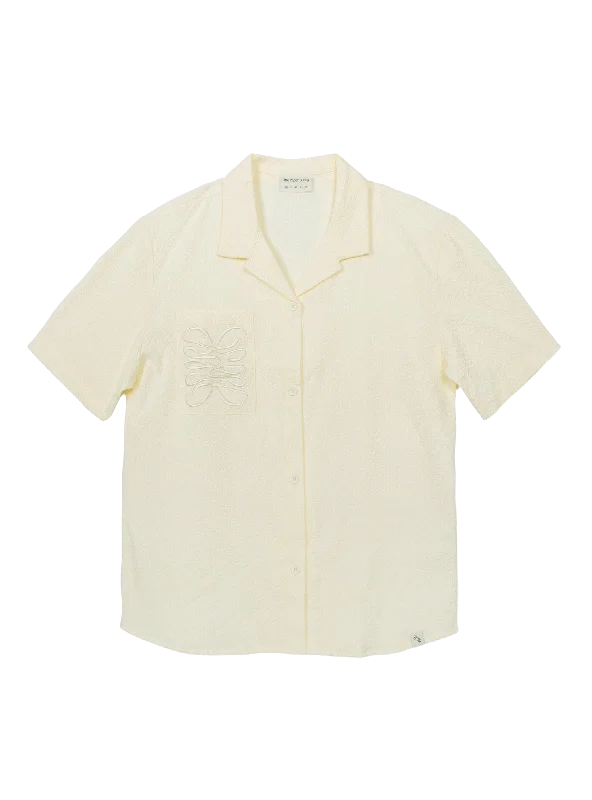 Resort Shirt (Seersucker Bow Ivory)