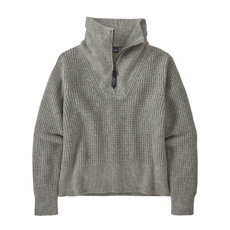 Women's Recycled Wool-Blend 1/4-Zip Sweater