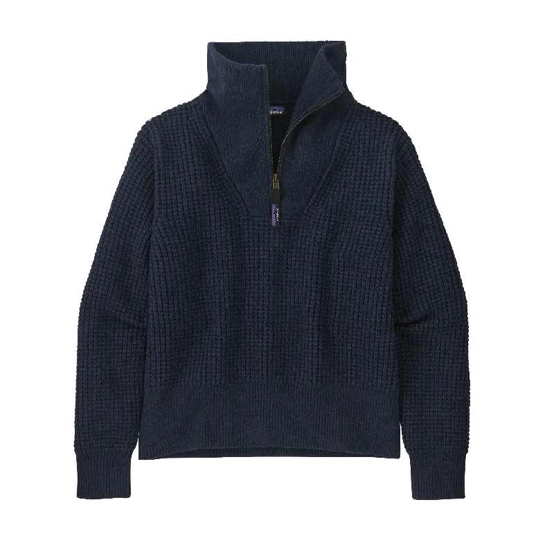 Women's Recycled Wool-Blend 1/4-Zip Sweater